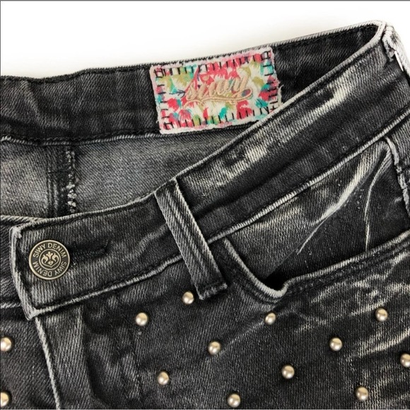 Siwy Alia Cut-off Shorts in Renegade with Studs Size 24 - Picture 6 of 9